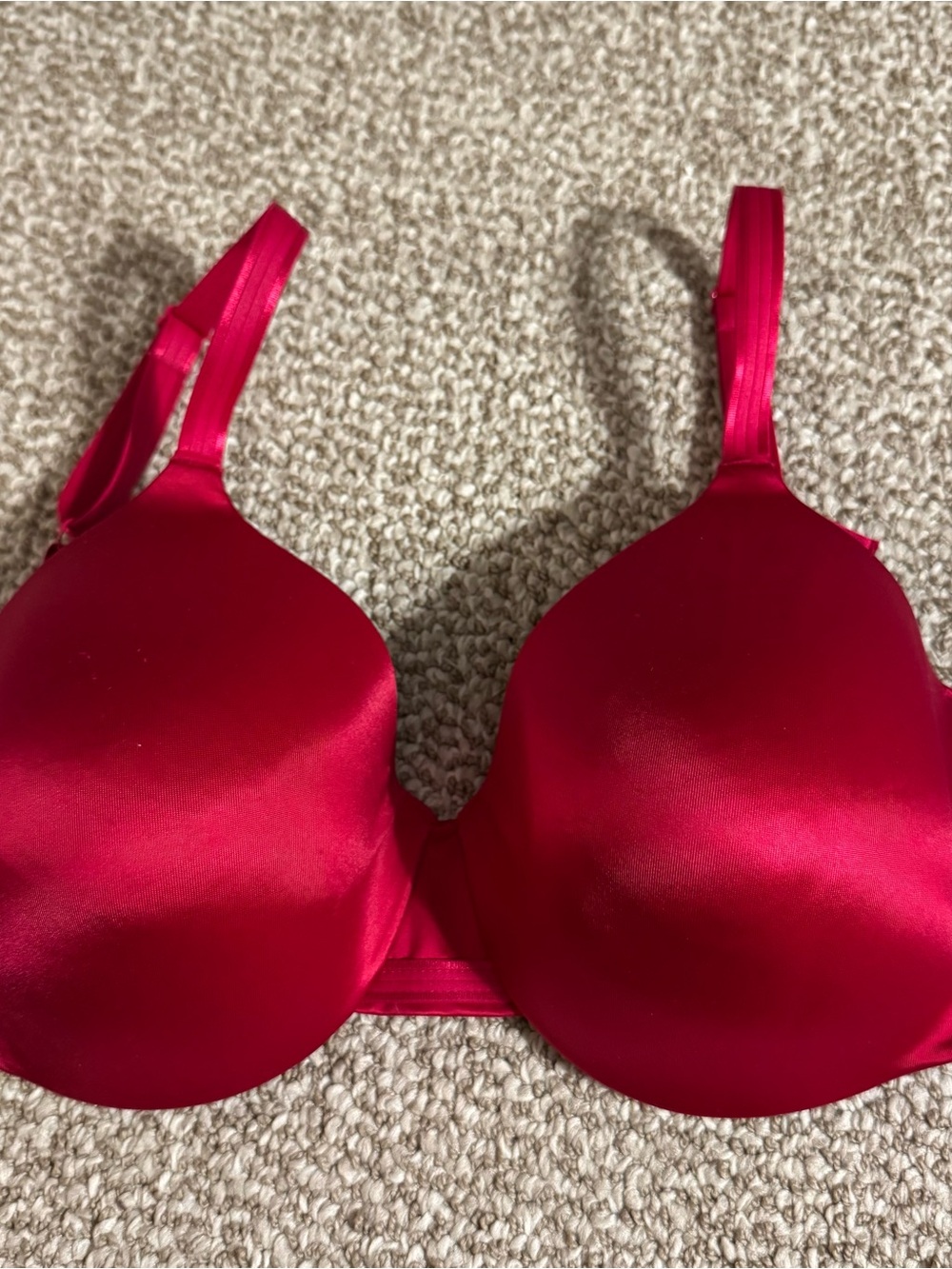 Bali Underwire T-Shirt Bra Smooth Molded Cup Red/Berry 36DD